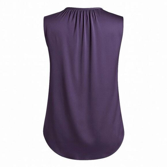 Rebecca Taylor Cassis Silk Charmeuse Top NWT  Jewel Tone Fall Dinner City Blouse - Picture 3 of 16